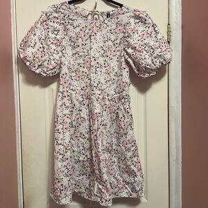 Floral open back dress